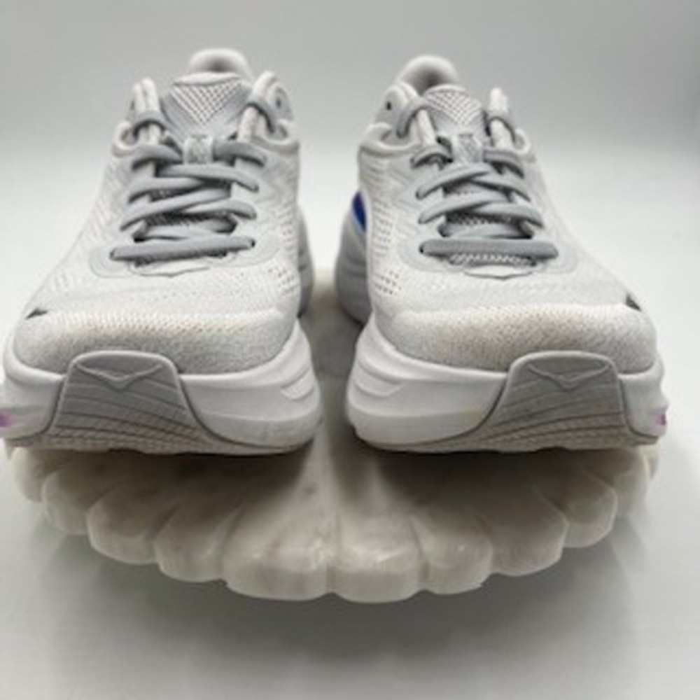 Hoka Bondi 8 Women 10B Cloud White Running Shoes 1162012-CYWH Sneaker - Picture 3 of 9
